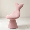 Creative plush rabbit ear chair, 360-degree rotating chair, alpaca stool, police cartoon doll, brooch, children's home decoration Item Picture